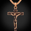 Vintage Jesus Piece Pendant Necklace